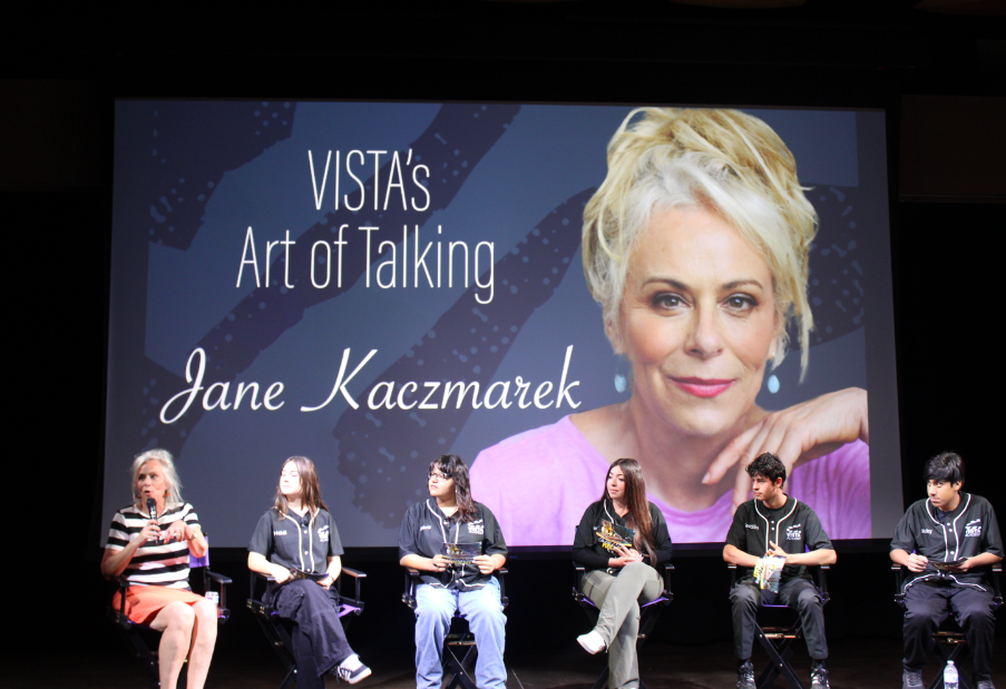 'Malcolm in the Middle' Star Jane Kaczmarek Visits Mountain View High School